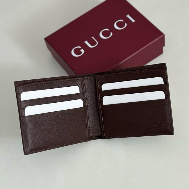 Gucci Dusty interior GG bi-fold wallet 768243 dark blue&brown Gucci Dusty interior GG bi-fold wallet 768243 dark blue&brown
