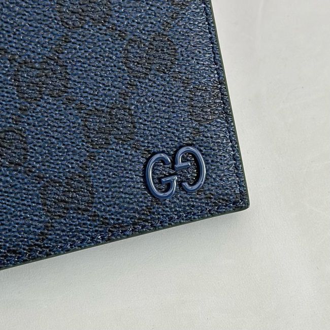 Gucci Dusty interior GG bi-fold wallet 768243 dark blue&green Gucci Dusty interior GG bi-fold wallet 768243 dark blue&green