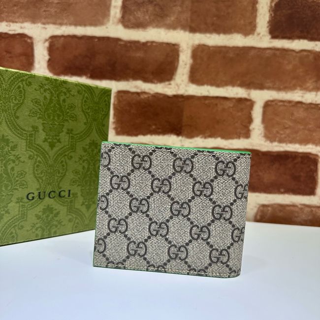 Gucci Dusty interior GG bi-fold wallet 768243 green Gucci Dusty interior GG bi-fold wallet 768243 green