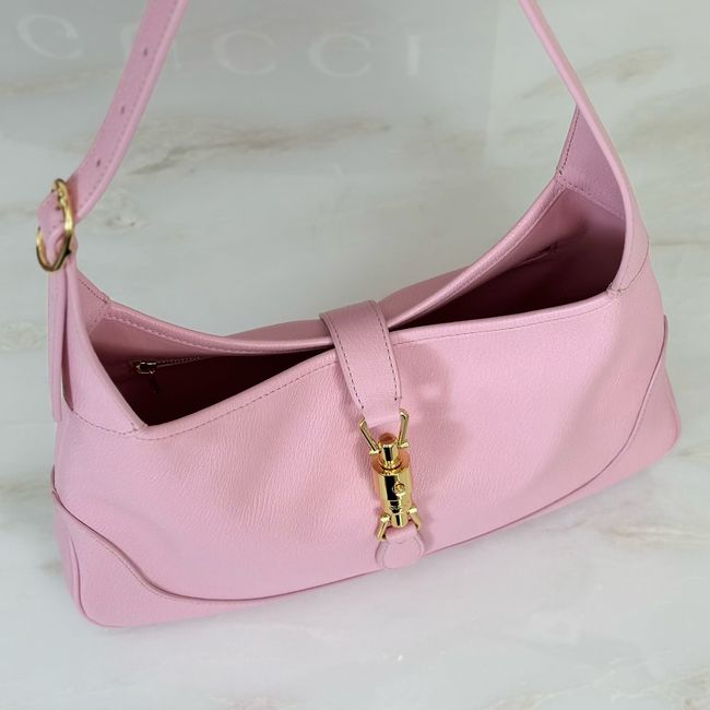 Gucci Jackie 1961 medium shoulder bag nappa leather 863136 pink Gucci Jackie 1961 medium shoulder bag nappa leather 863136 pink