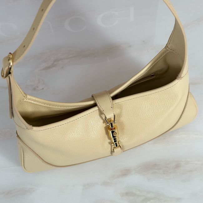 Gucci Jackie Slim medium shoulder bag 863137 light yellow Gucci Jackie Slim medium shoulder bag 863137 light yellow