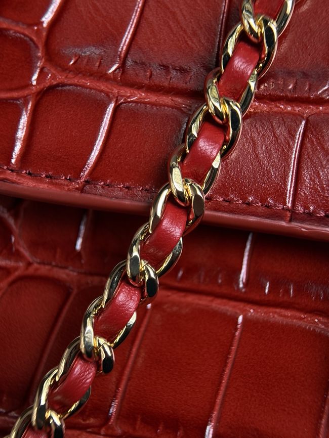 CHANEL Mini Flap Bag with Top Handle AS6424 red CHANEL Mini Flap Bag with Top Handle AS6424 red