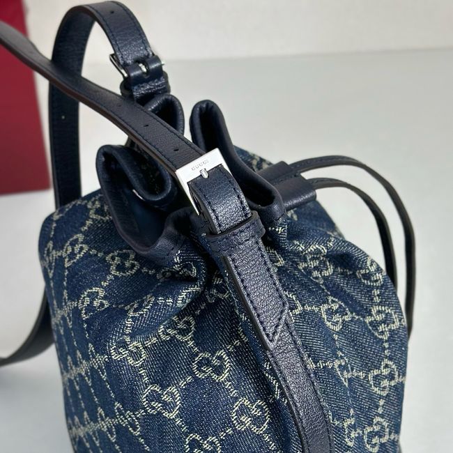 Gucci Venice small bucket bag 875237 Dark blue