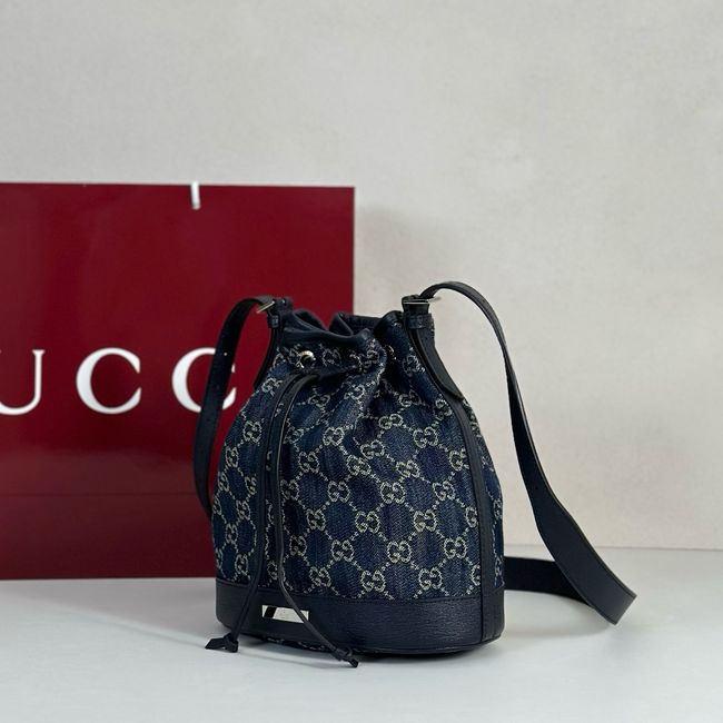 Gucci Venice small bucket bag 875237 Dark blue