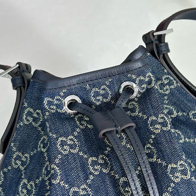 Gucci Venice small bucket bag 875237 Dark blue