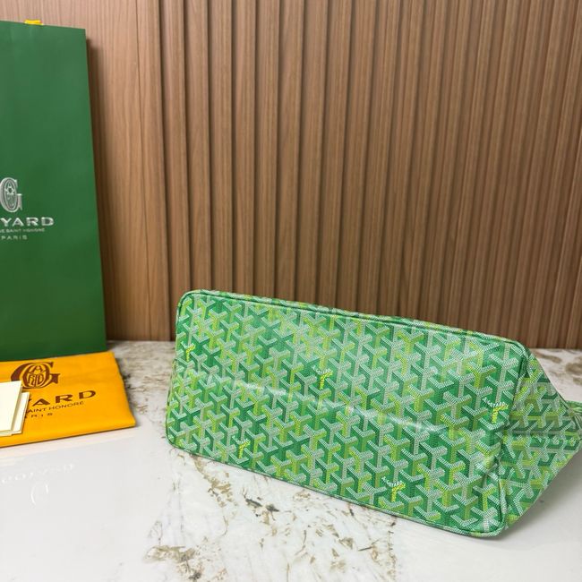 Goyard Goyardine canvas & Chevroches calfskin Large bag CL09P GREEN Goyard Goyardine canvas & Chevroches calfskin Large bag CL09P GREEN