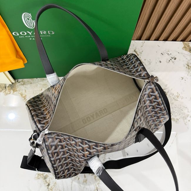 Goyard Goyardine canvas & Chevroches calfskin CL10P black Goyard Goyardine canvas & Chevroches calfskin CL10P black