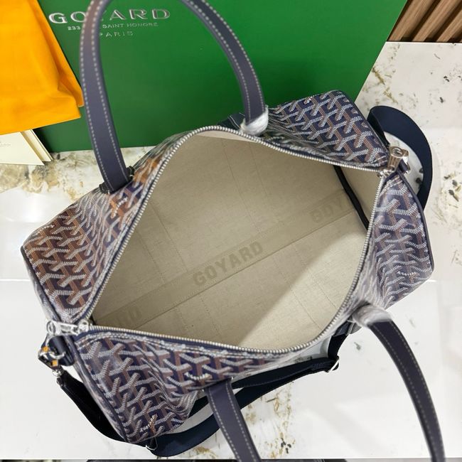 Goyard Goyardine canvas & Chevroches calfskin CL10P dark blue Goyard Goyardine canvas & Chevroches calfskin CL10P dark blue