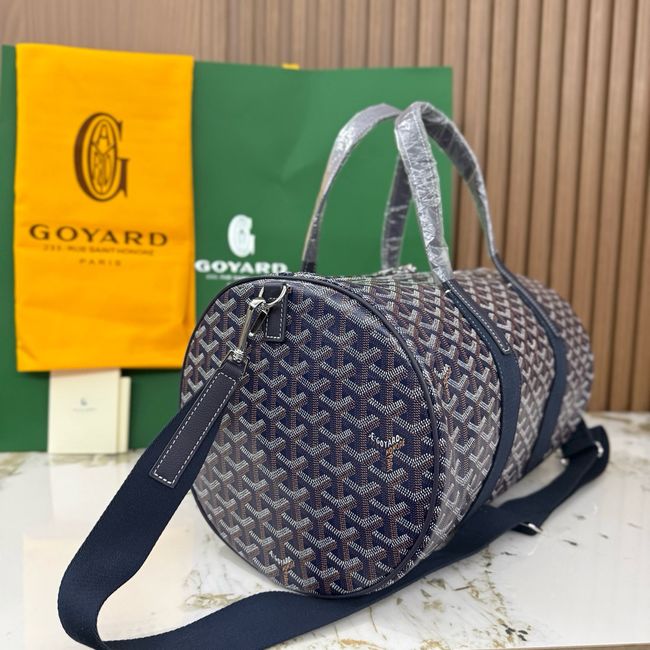 Goyard Goyardine canvas & Chevroches calfskin CL10P dark blue Goyard Goyardine canvas & Chevroches calfskin CL10P dark blue