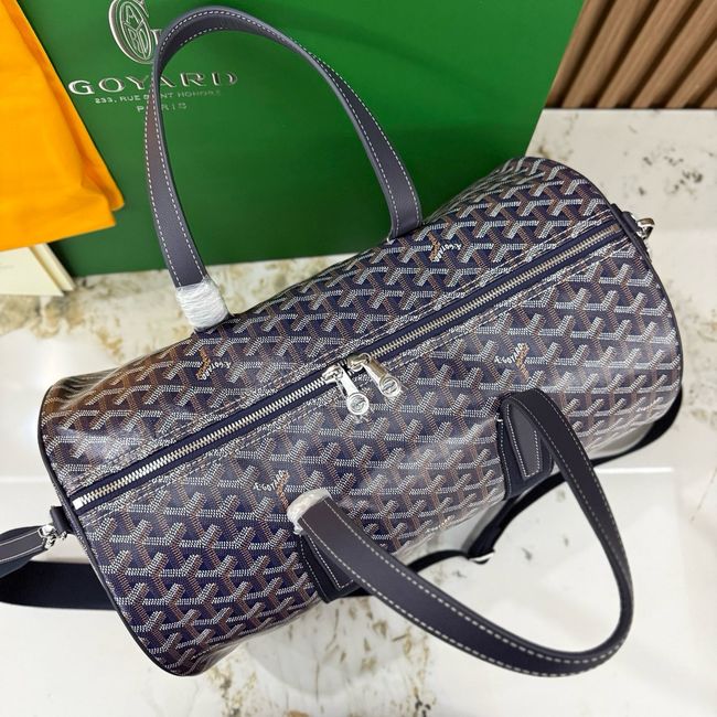 Goyard Goyardine canvas & Chevroches calfskin CL10P dark blue Goyard Goyardine canvas & Chevroches calfskin CL10P dark blue