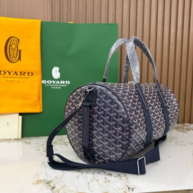 Goyard Goyardine canvas & Chevroches calfskin CL10P dark blue Goyard Goyardine canvas & Chevroches calfskin CL10P dark blue