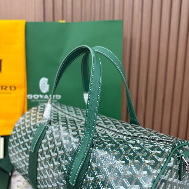 Goyard Goyardine canvas & Chevroches calfskin CL10P green Goyard Goyardine canvas & Chevroches calfskin CL10P green