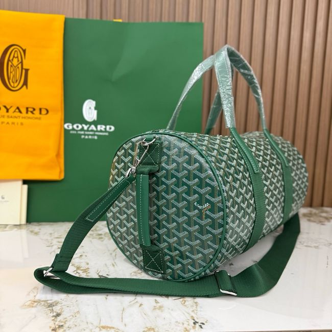 Goyard Goyardine canvas & Chevroches calfskin CL10P green Goyard Goyardine canvas & Chevroches calfskin CL10P green