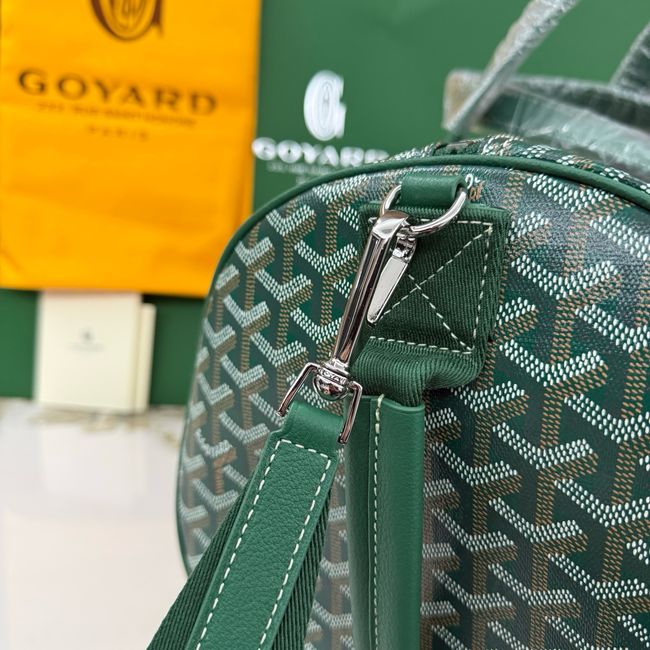 Goyard Goyardine canvas & Chevroches calfskin CL10P green Goyard Goyardine canvas & Chevroches calfskin CL10P green