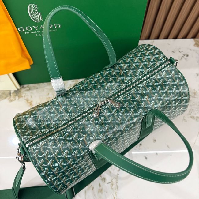Goyard Goyardine canvas & Chevroches calfskin CL10P green Goyard Goyardine canvas & Chevroches calfskin CL10P green