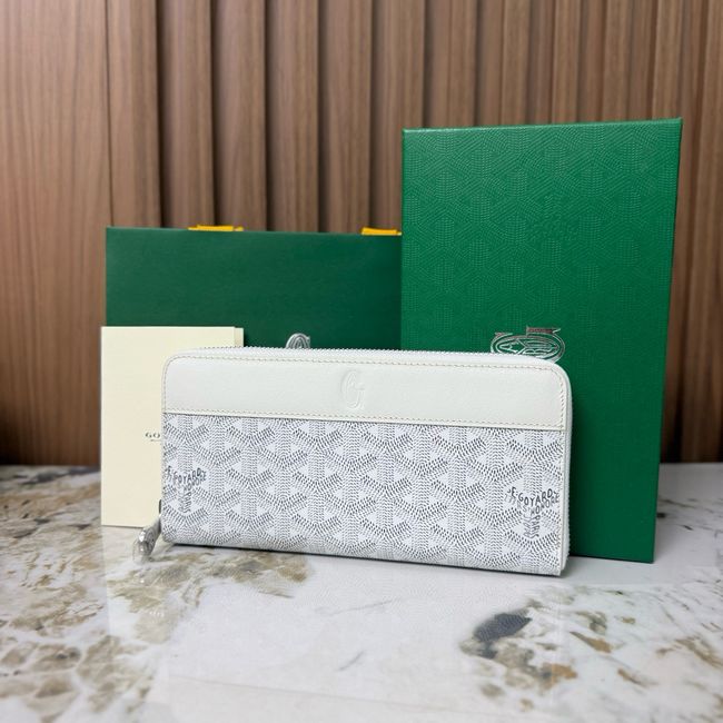 Goyard MATIGNON zip Wallet CL50P white Goyard MATIGNON zip Wallet CL50P white