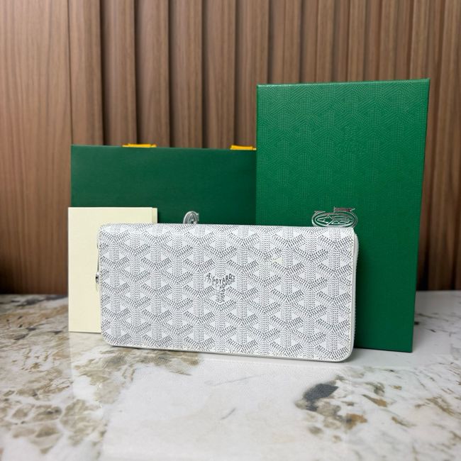 Goyard MATIGNON zip Wallet CL50P white Goyard MATIGNON zip Wallet CL50P white