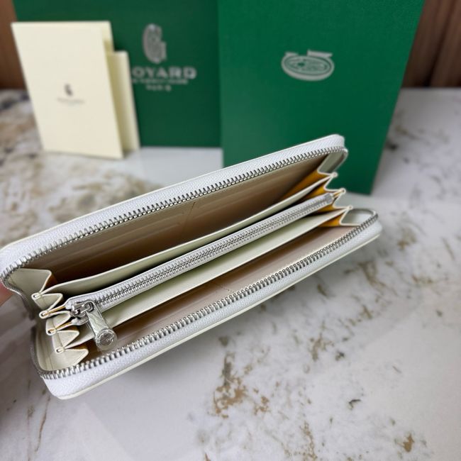 Goyard MATIGNON zip Wallet CL50P white Goyard MATIGNON zip Wallet CL50P white