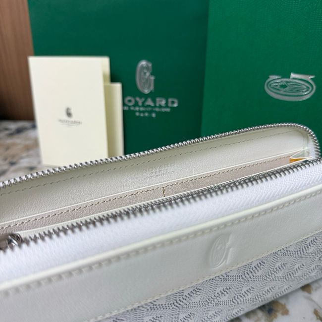 Goyard MATIGNON zip Wallet CL50P white Goyard MATIGNON zip Wallet CL50P white