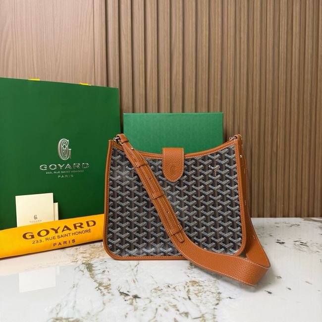 Goyard Musette crossbody bag CG08P brown Goyard Musette crossbody bag CG08P brown