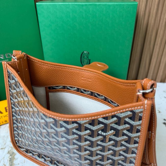 Goyard Musette crossbody bag CG08P brown Goyard Musette crossbody bag CG08P brown