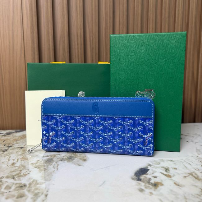 Goyard MATIGNON zip Wallet CL50P blue Goyard MATIGNON zip Wallet CL50P blue