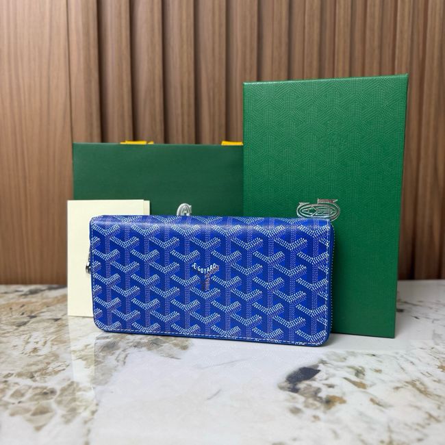 Goyard MATIGNON zip Wallet CL50P blue Goyard MATIGNON zip Wallet CL50P blue