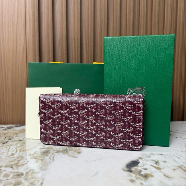 Goyard MATIGNON zip Wallet CL50P wine red Goyard MATIGNON zip Wallet CL50P wine red