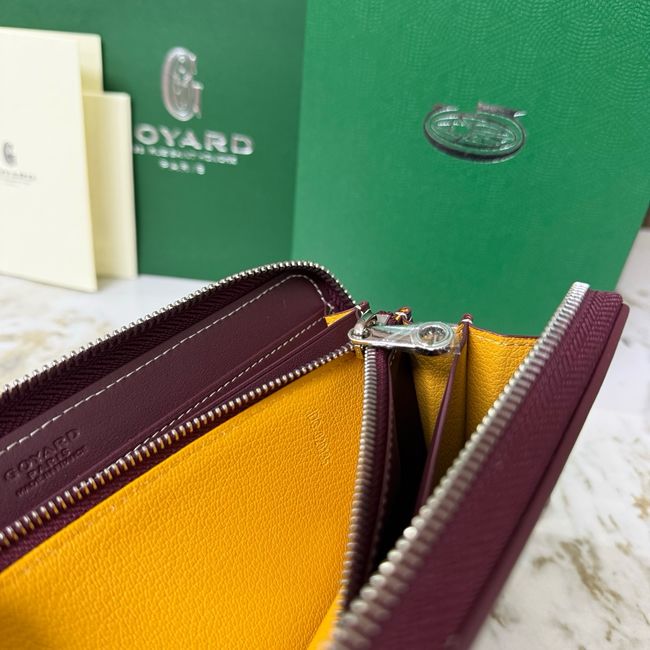 Goyard MATIGNON zip Wallet CL50P wine red Goyard MATIGNON zip Wallet CL50P wine red