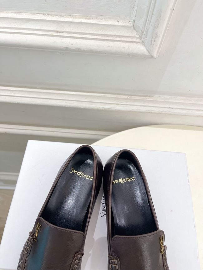 Yves saint Laurent LE LOAFER supple in shiny leather 818908-2