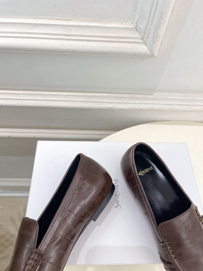 Yves saint Laurent LE LOAFER supple in shiny leather 818908-6