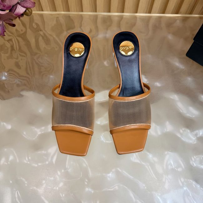 Yves saint Laurent SIP mule sandals in mesh and python 67092-6