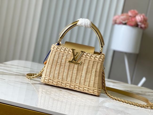 Louis Vuitton Capucines Mini M28544 Gold Louis Vuitton Capucines Mini M28544 Gold