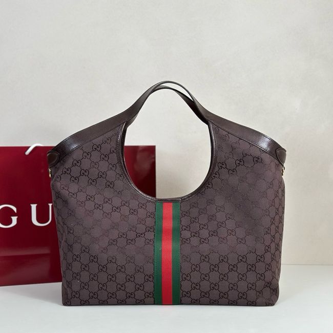 Gucci Giglio large tote bag 853971 Dark brown GG canvas Gucci Giglio large tote bag 853971 Dark brown GG canvas