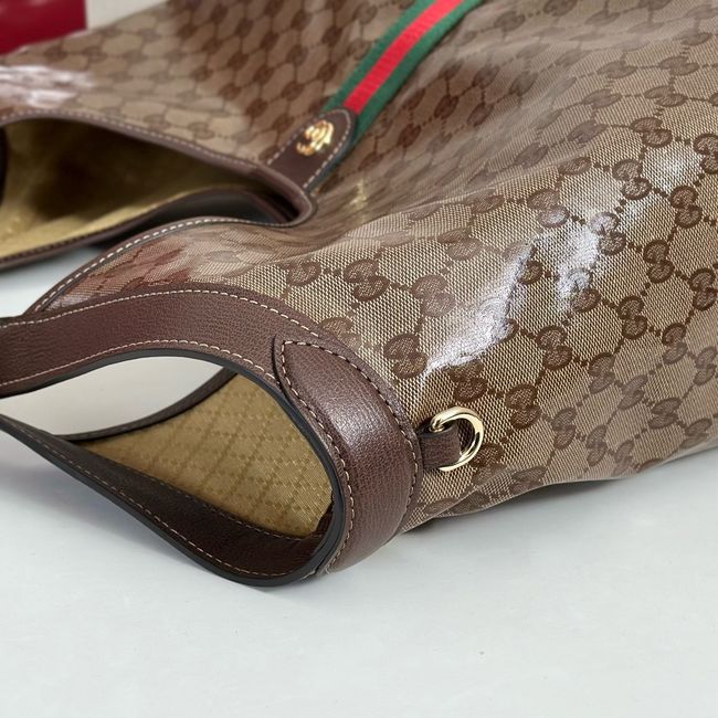 Gucci Giglio large tote bag 853971 brown GG canvas