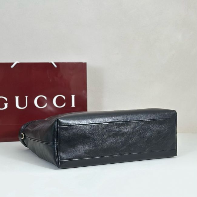Gucci Giglio large tote bag soft glossy leather 853971 black Gucci Giglio large tote bag soft glossy leather 853971 black
