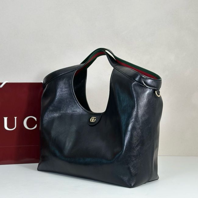Gucci Giglio large tote bag soft glossy leather 853971 black Gucci Giglio large tote bag soft glossy leather 853971 black