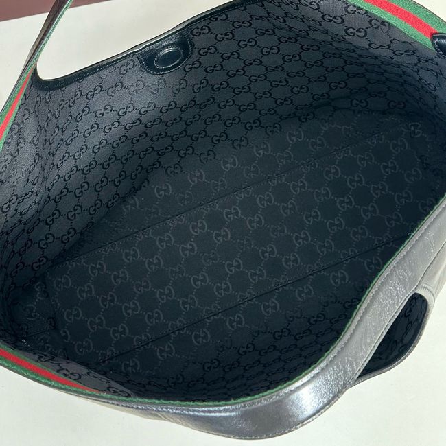 Gucci Giglio large tote bag soft glossy leather 853971 black Gucci Giglio large tote bag soft glossy leather 853971 black