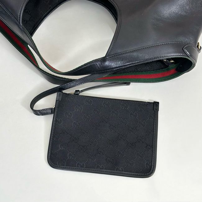 Gucci Giglio large tote bag soft glossy leather 853971 black Gucci Giglio large tote bag soft glossy leather 853971 black