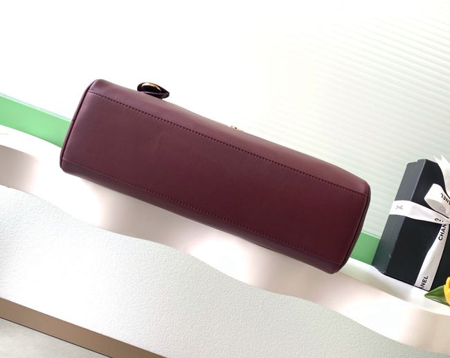 Chanel Large Bowling Bag AS6211 burgundy