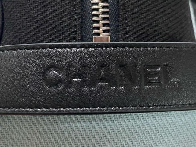 Chanel Large Zipped Pouch AP5267 Blue & Black Chanel Large Zipped Pouch AP5267 Blue & Black