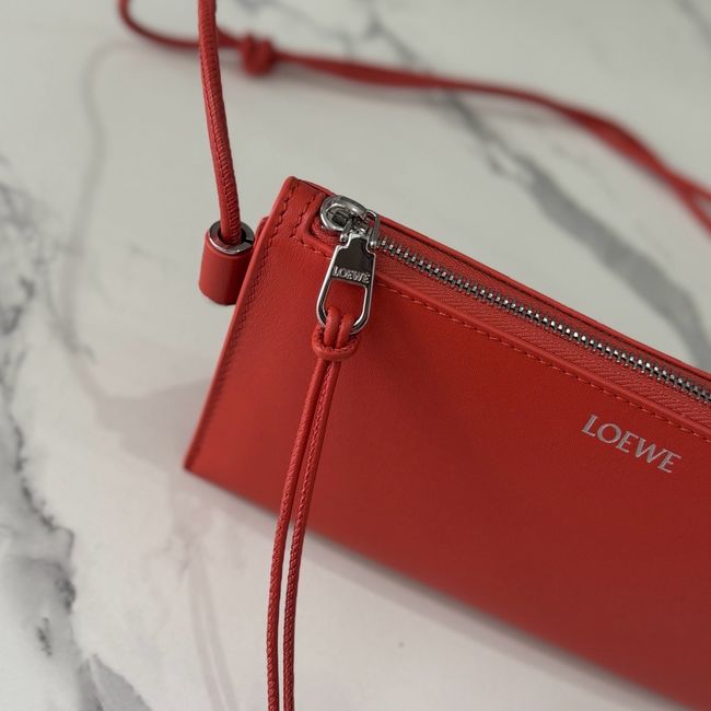 Loewe Leather Shoulder Bag 262544 red Loewe Leather Shoulder Bag 262544 red