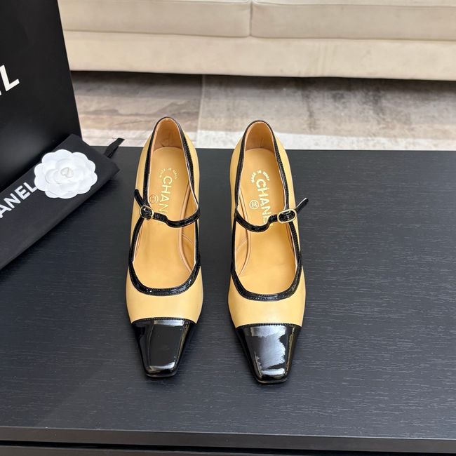 Chanel Lambskin Mary Janes high heels 8.5CM 64105-2