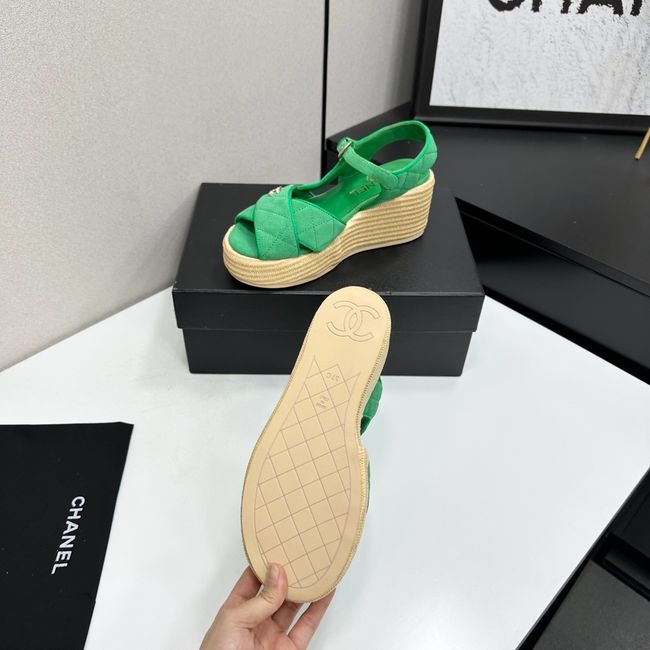Chanel Sandals Suede Calfskin 64108-2