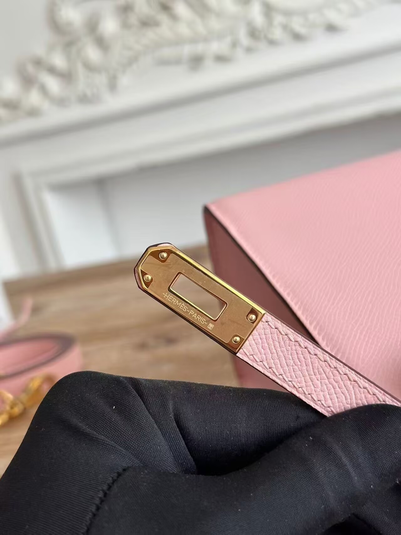 Hermes Kelly Espom Leather KL28 Light Pink Hermes Kelly Espom Leather KL28 Light Pink