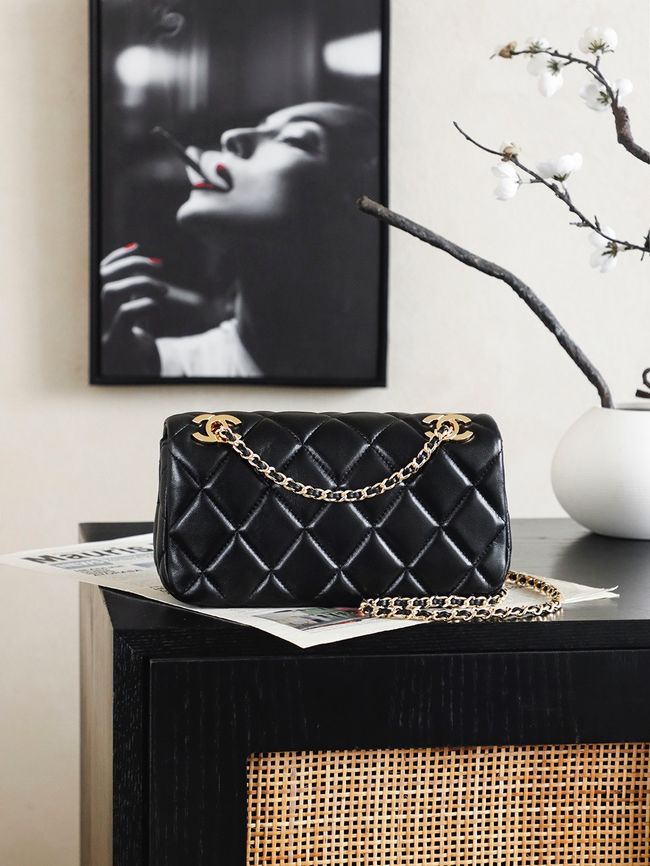 Chanel 2.55 Handbag AS6449 black Chanel 2.55 Handbag AS6449 black