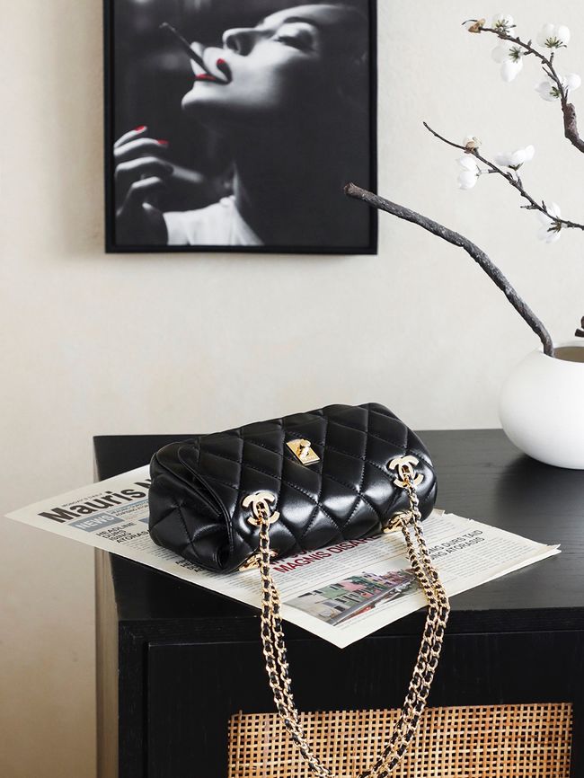 Chanel 2.55 Handbag AS6449 black Chanel 2.55 Handbag AS6449 black