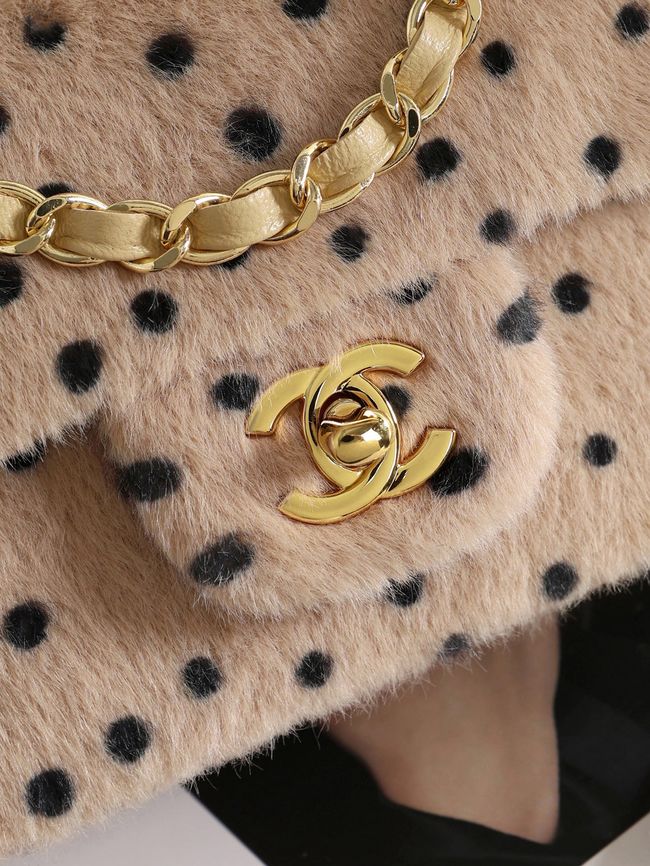 Chanel MINI FLAP BAG AS1116 Light Beige & Black Chanel MINI FLAP BAG AS1116 Light Beige & Black