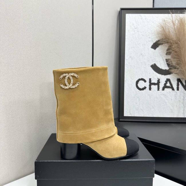 Chanel Mid-Calf Boots Calfskin 64183-3