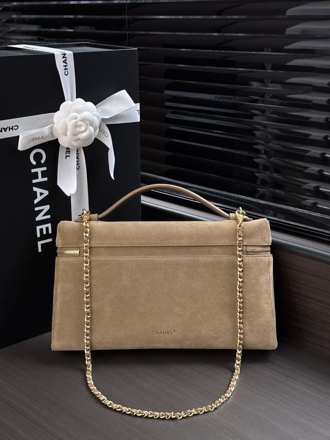 CHANEL Maxi Vanity with chain AS6473 dark Beige CHANEL Maxi Vanity with chain AS6473 dark Beige